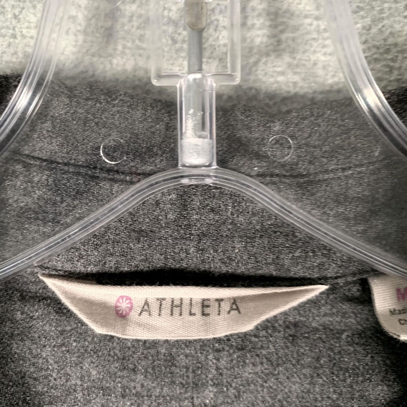 Athleta Athleta Shirt Womens Medium Gray Tunic Top Long Sleeve Jersey Button Front Size M / US 6-8 / IT 42-44 - 5 Thumbnail