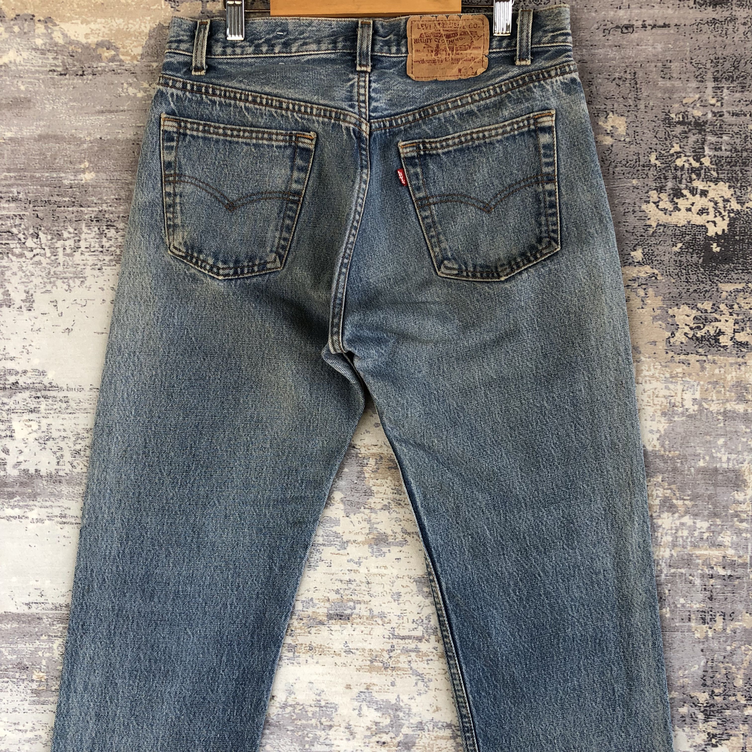 Levi's Vintage 80s Levis 501 Jeans Levi's Faded Stone Wash Denim Size US 28 / EU 44 - 4 Thumbnail