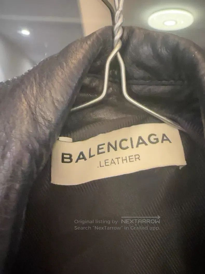 Balenciaga Balenciaga Motorcycle Leather Jacket Size XS / US 0-2 / IT 36-38 - 2 Thumbnail