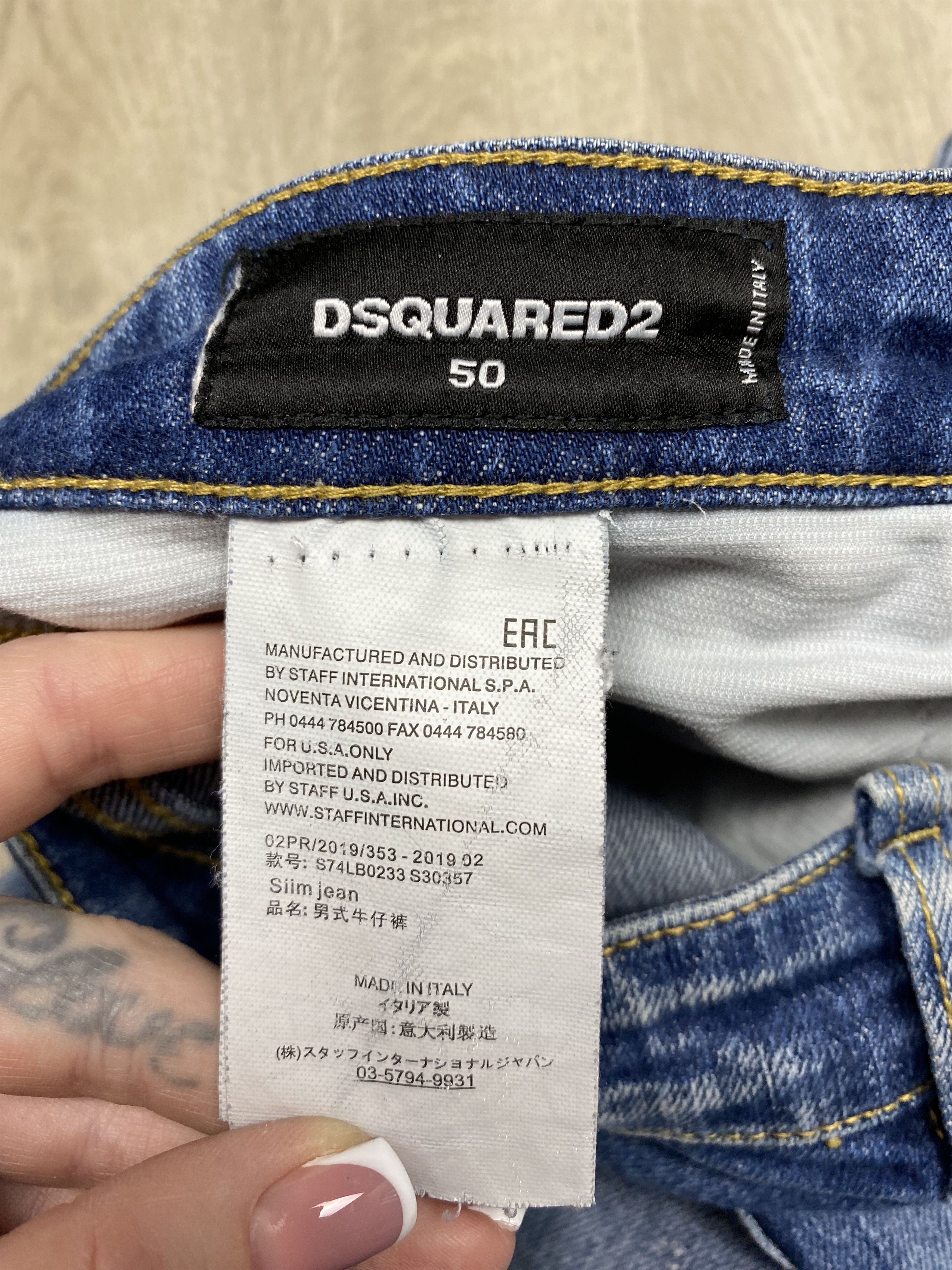 Dsquared2 Dsquared2 Vintage Mens Distressed Denim Pants Jeans Size US 34 / EU 50 - 13 Thumbnail
