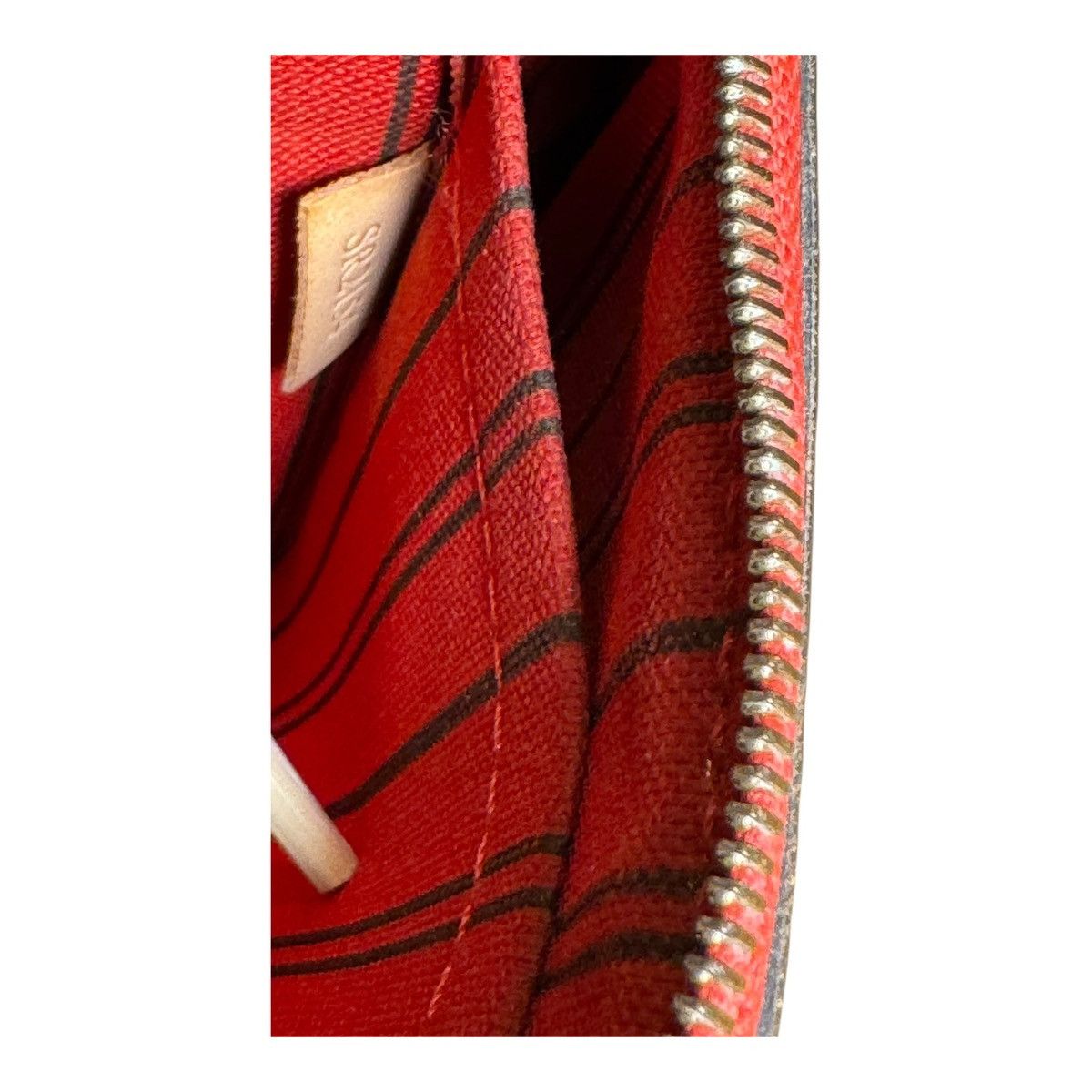 Louis Vuitton LOUIS VUITTON Neverfull Pouchette / Wristlet Monogram Brown Size ONE SIZE - 10 Thumbnail
