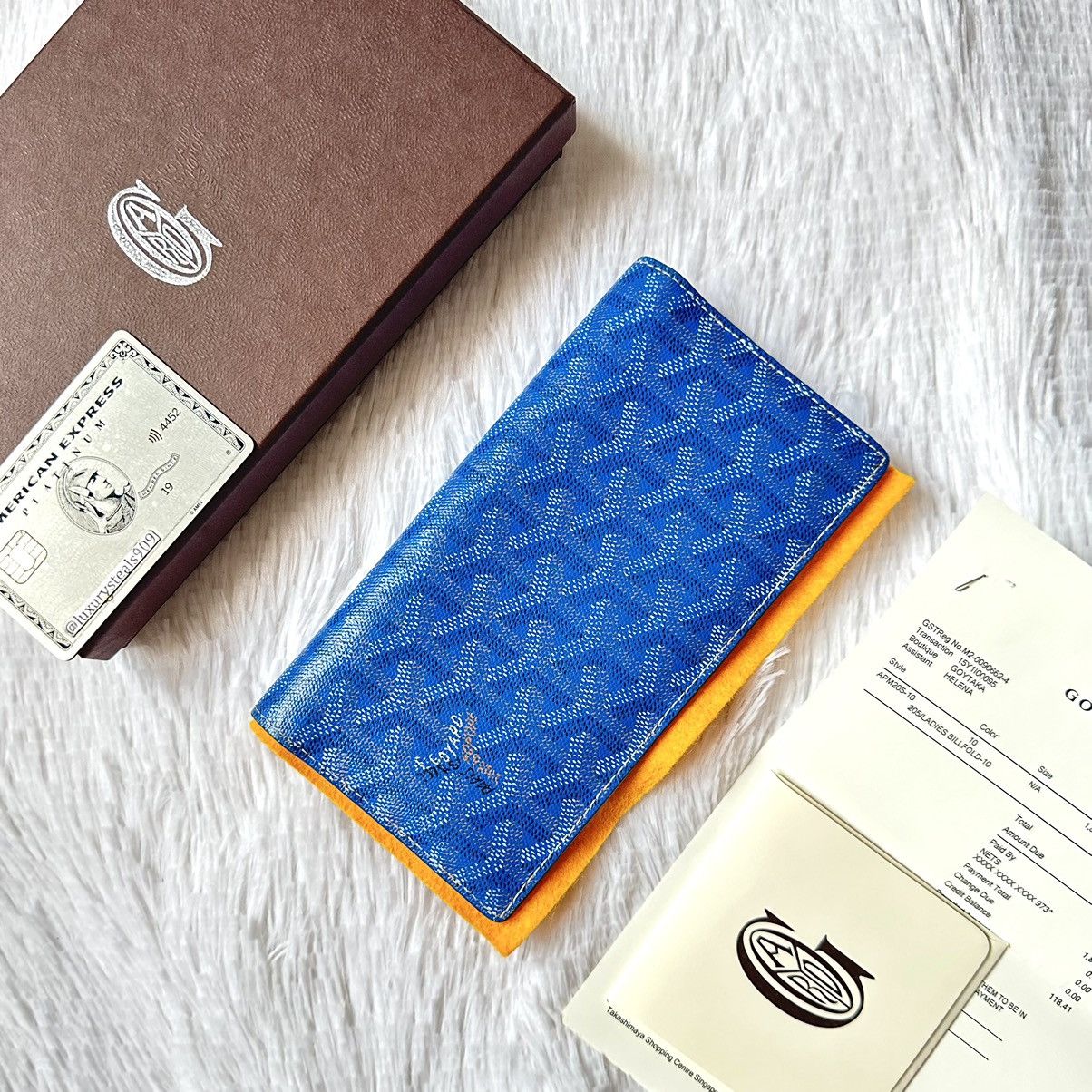 Goyard Goyard Richelieu Long Wallet Blue Size ONE SIZE - 1 Thumbnail