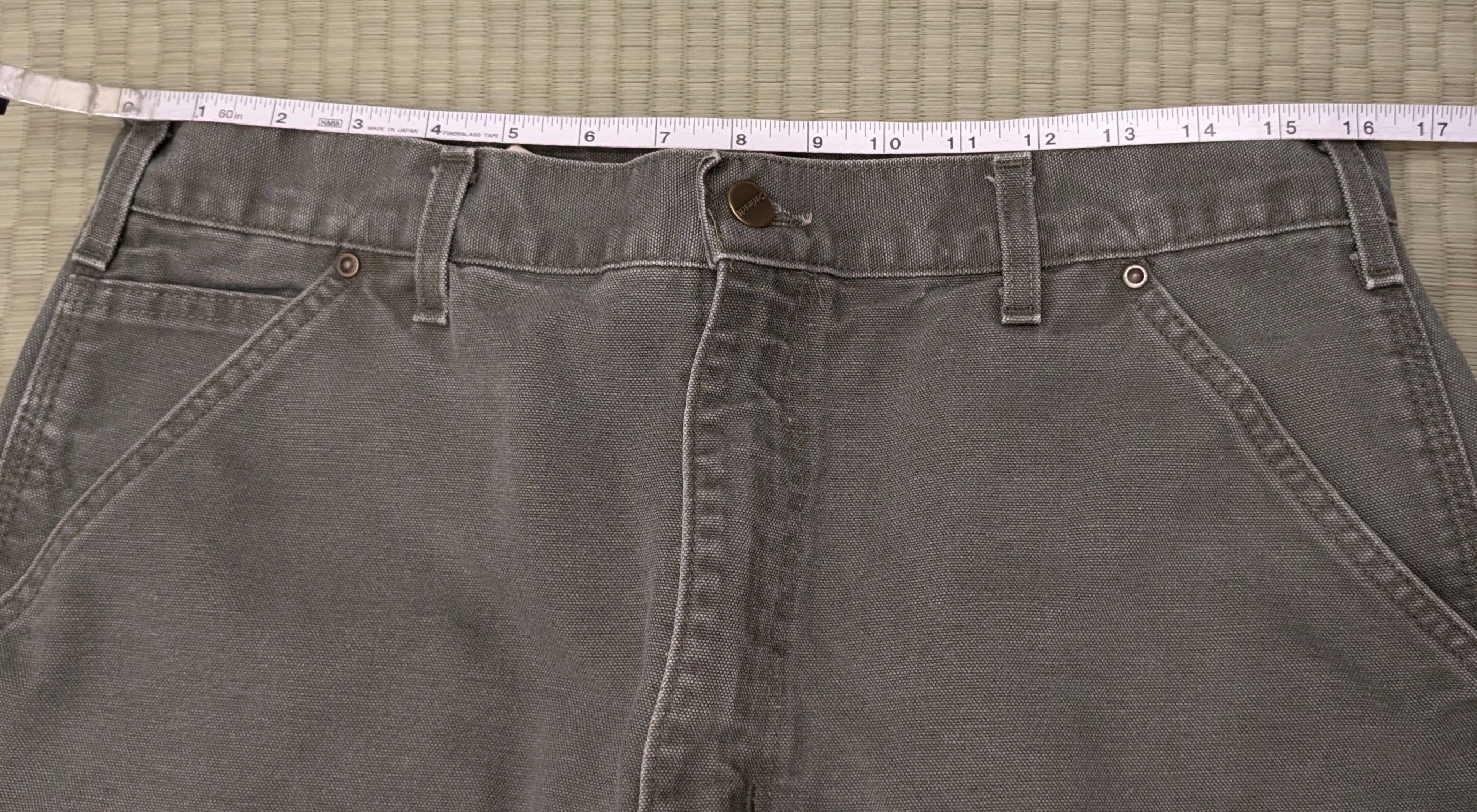 Carhartt Carhartt Double Knee Olive Canvas Workwear Pants Made in USA Size US 34 / EU 50 - 4 Thumbnail