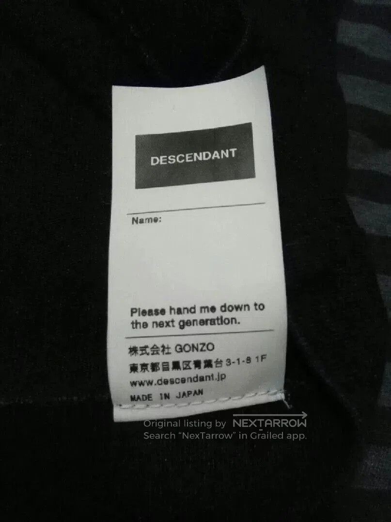 Descendant Descendant DCDT 17SS Indigo Dyed Tee. Size US S / EU 44-46 / 1 - 4 Thumbnail