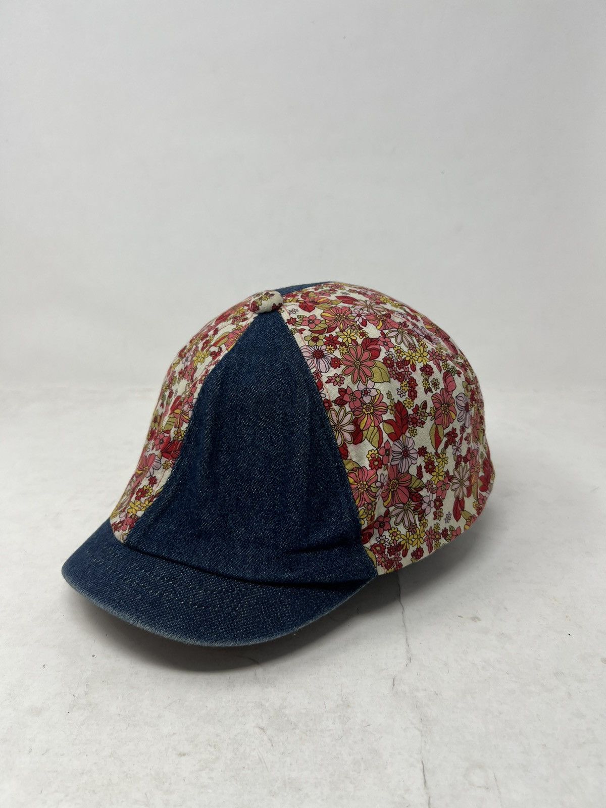 Japanese Brand Patchwork Newsboy Cap Denim Visor Size ONE SIZE - 1 Thumbnail