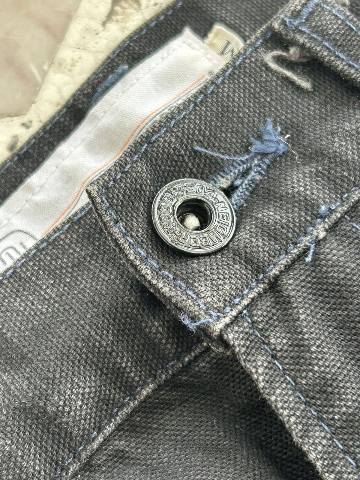 Neighborhood Neighborhood Crazy Punk Black Ripped Denim Size US 30 / EU 46 - 7 Thumbnail