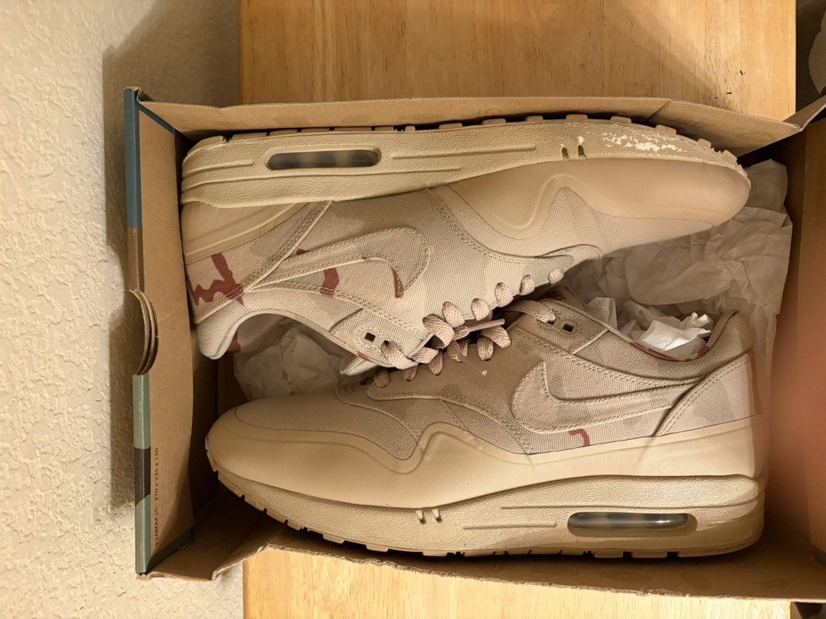 Nike Nike Air Max 1 SP Desert Camo Sand Bison Camo Size US 12 / EU 45 - 4 Thumbnail