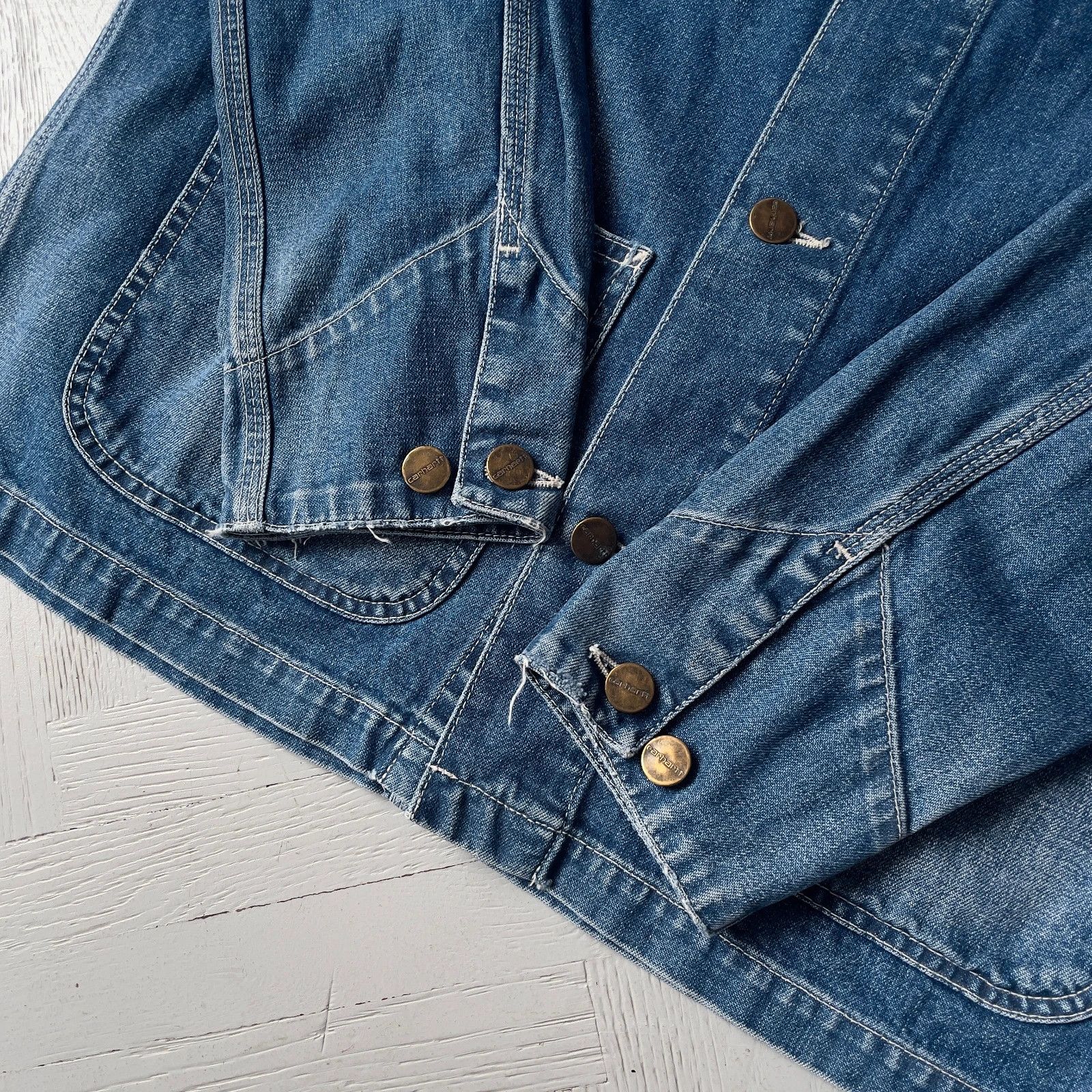Carhartt Carhartt WIP Michigan Denim Jacket Chore Coat Size US M / EU 48-50 / 2 - 5 Thumbnail