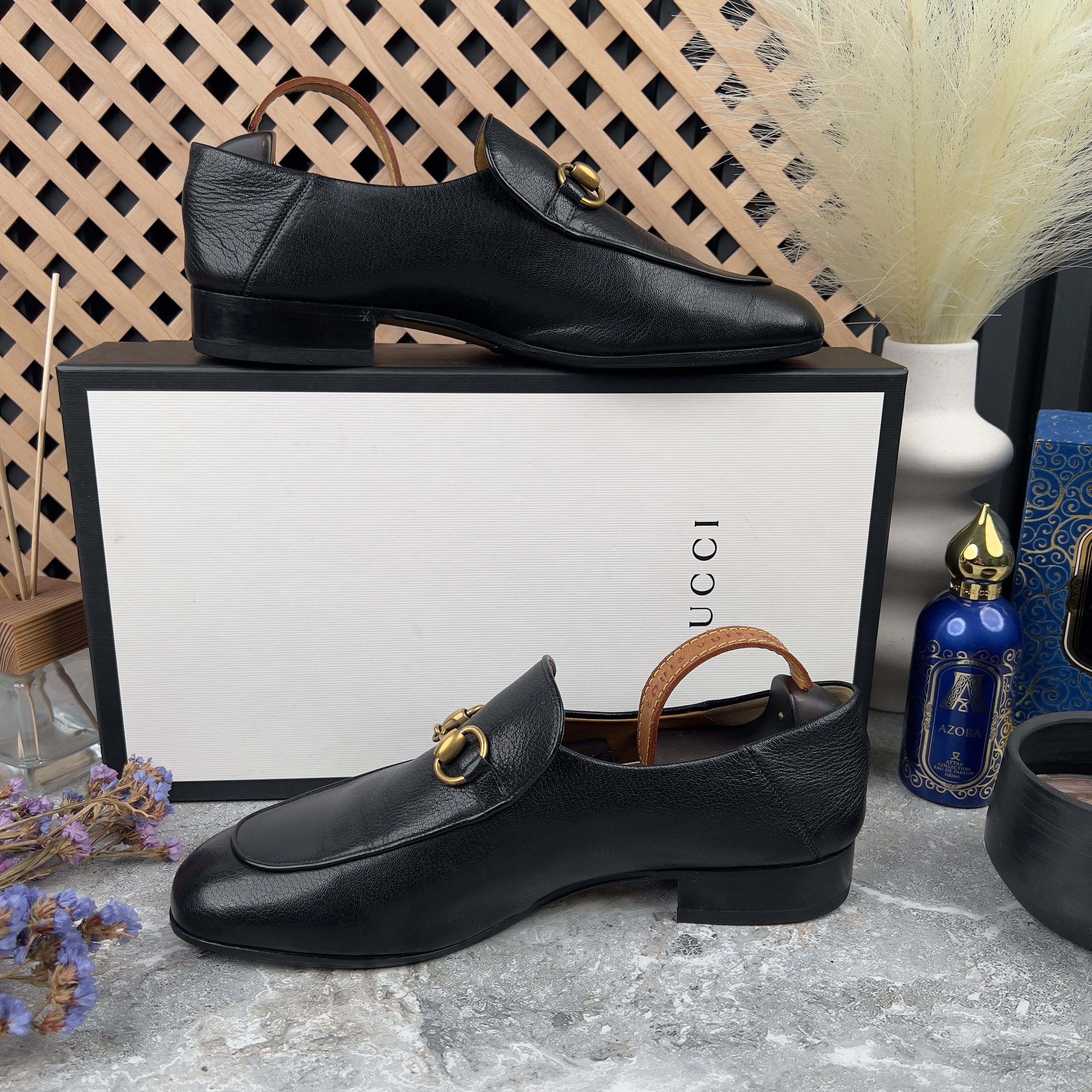 Gucci GUCCI Jordaan Horsebit Collapsible Loafers Leather Size US 8 / EU 41 - 8 Thumbnail