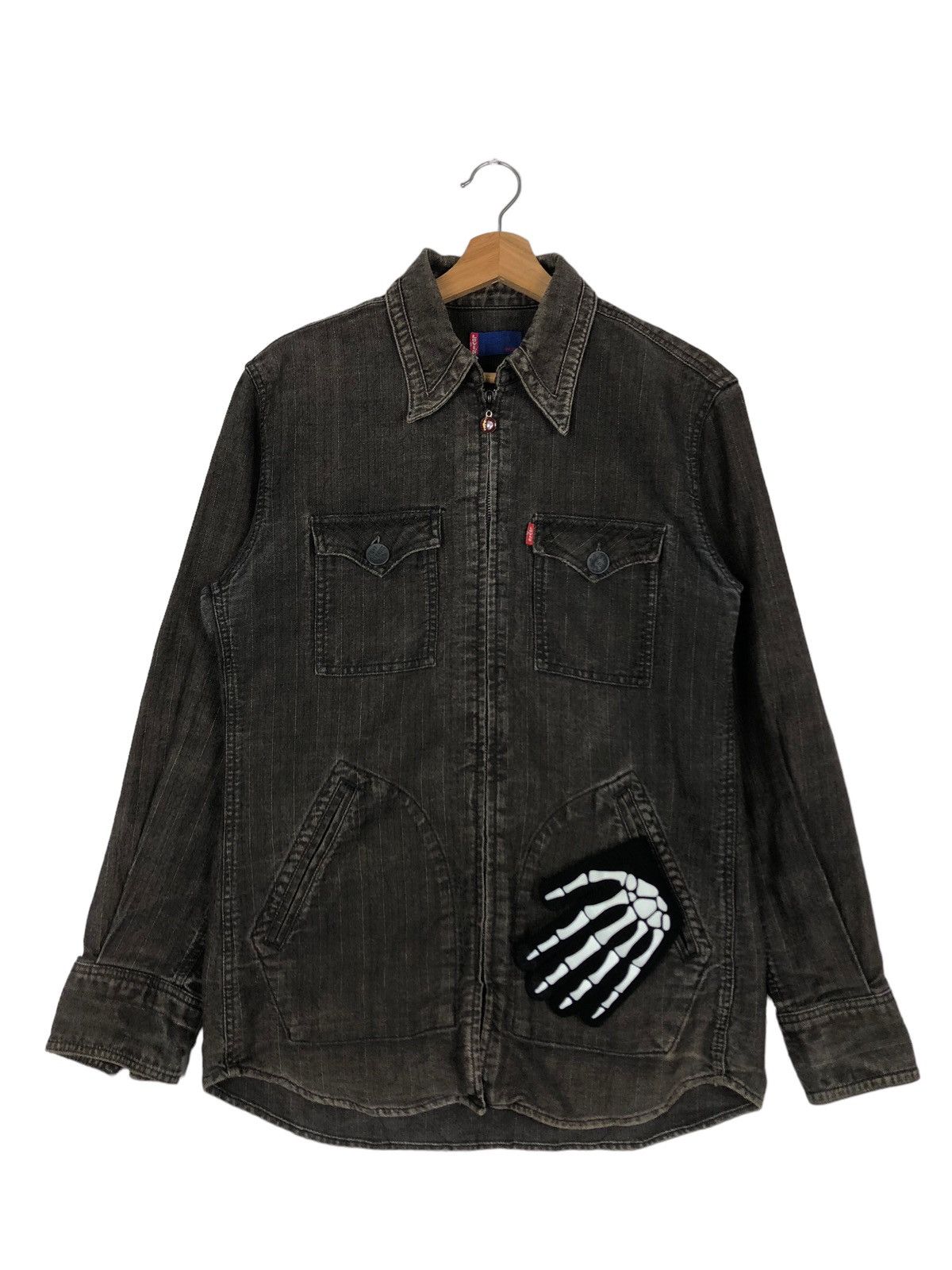 🔥90’s Vintage Hikory Chore Jacket Levi’s Zipper
