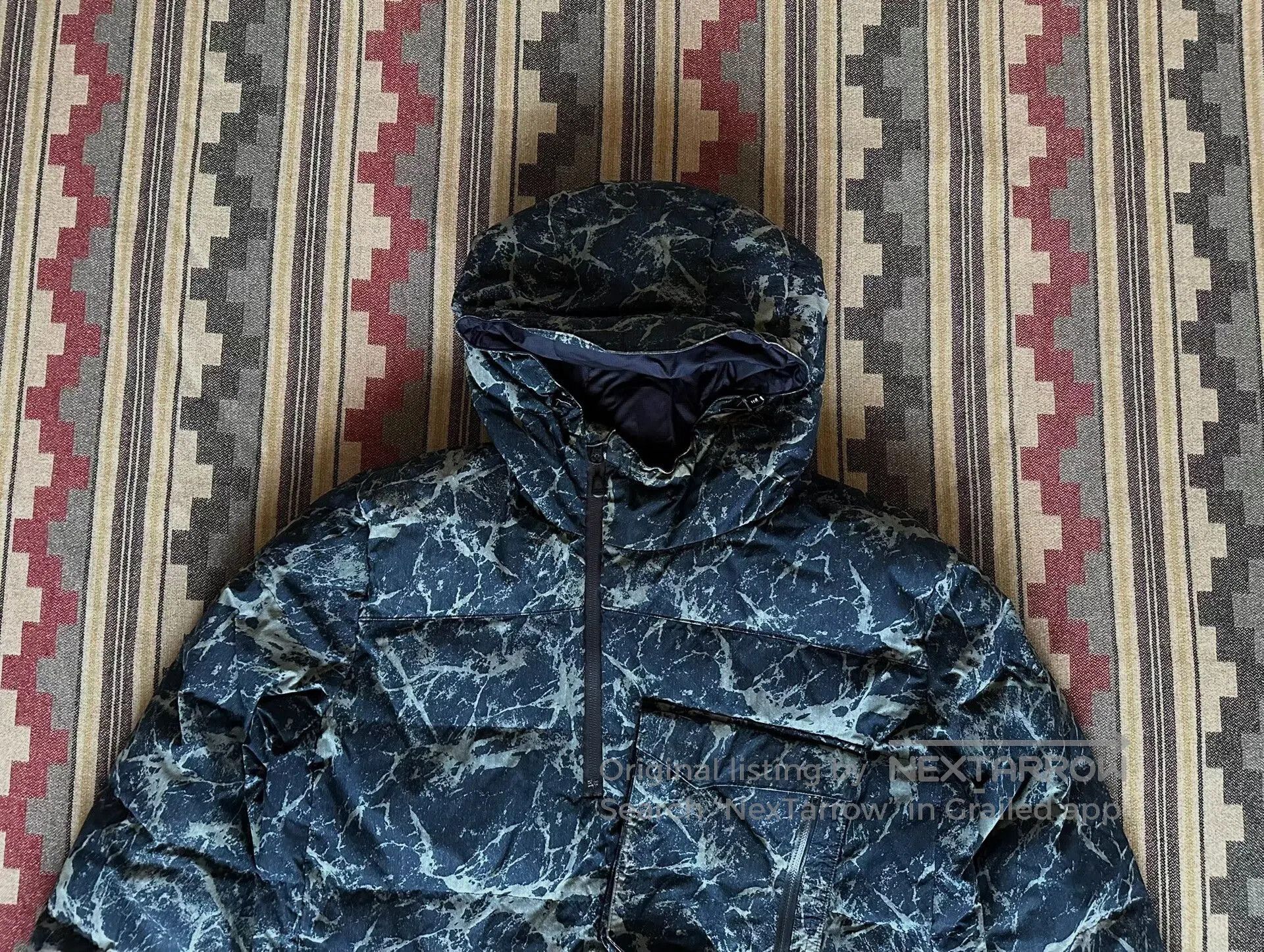 Snow Peak snow peak indigo hooded down jacket. Size US M / EU 48-50 / 2 - 3 Thumbnail