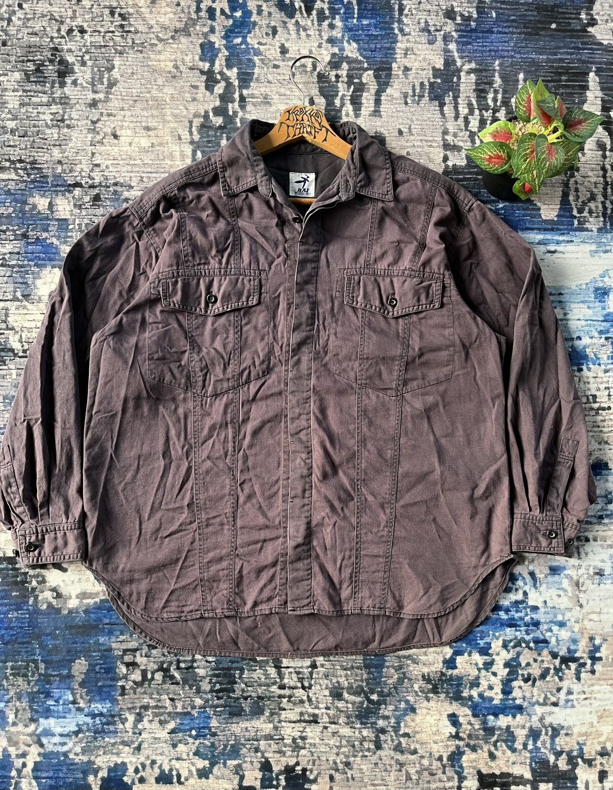 Hai Sporting Gear × Issey Miyake × Japanese Brand Vintage Hai Sporting Gear Issey Miyake Shirt Button Up Japan Size US XL / EU 56 / 4 - 3 Thumbnail