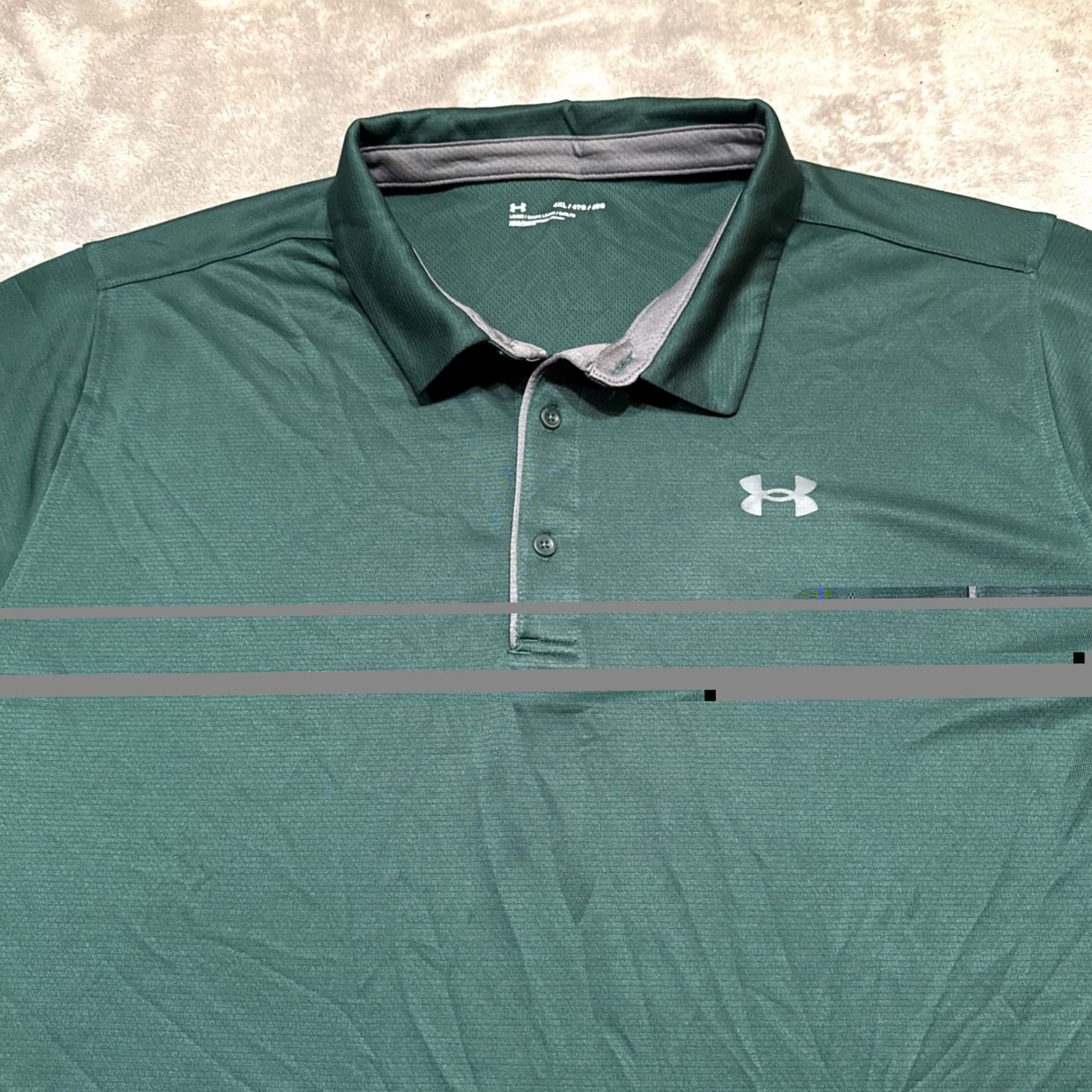 Under Armour Under Armour Polo Shirt Mens 4XL Green Short Sleeve Golf Casual Activewear Size US XXL / EU 58 / 5 - 2 Thumbnail