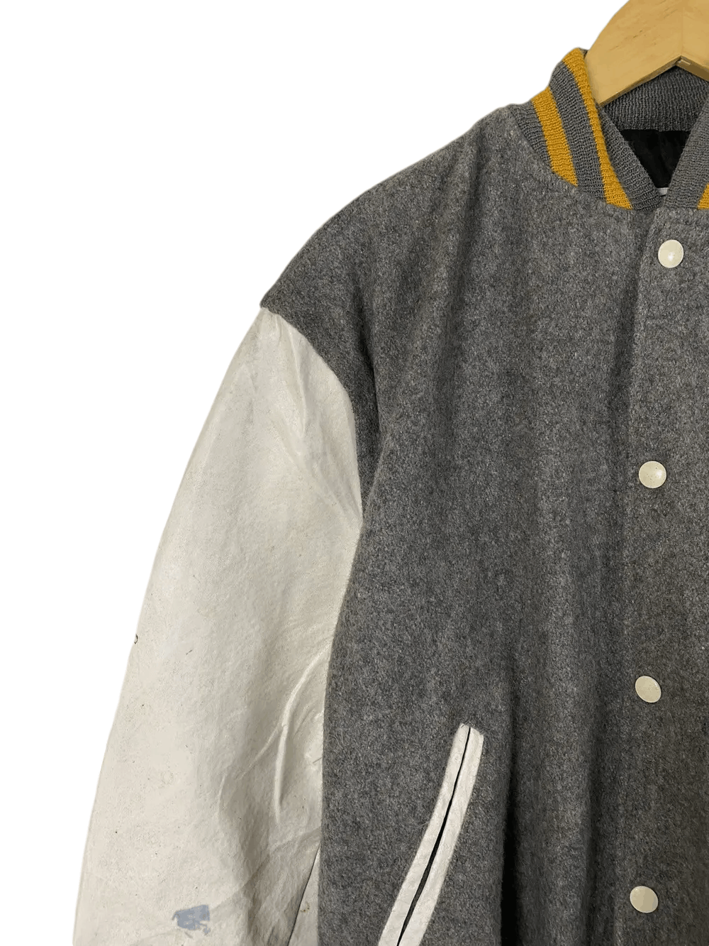 NEFF × Vintage Vintage NEFF Varsity Wool Leather Jacket 1994 Size US XL / EU 56 / 4 - 5 Thumbnail