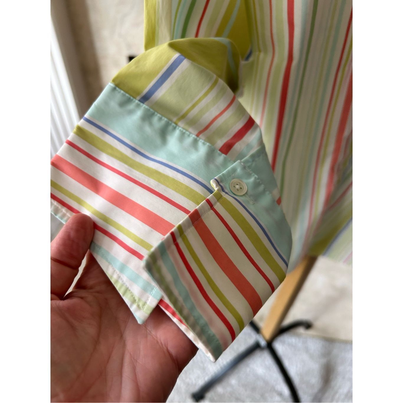 Other Lands’ End Women’s Striped Classic Button Down Shirt. Size Size XXL / US 16-18 / IT 52-54 - 3 Thumbnail