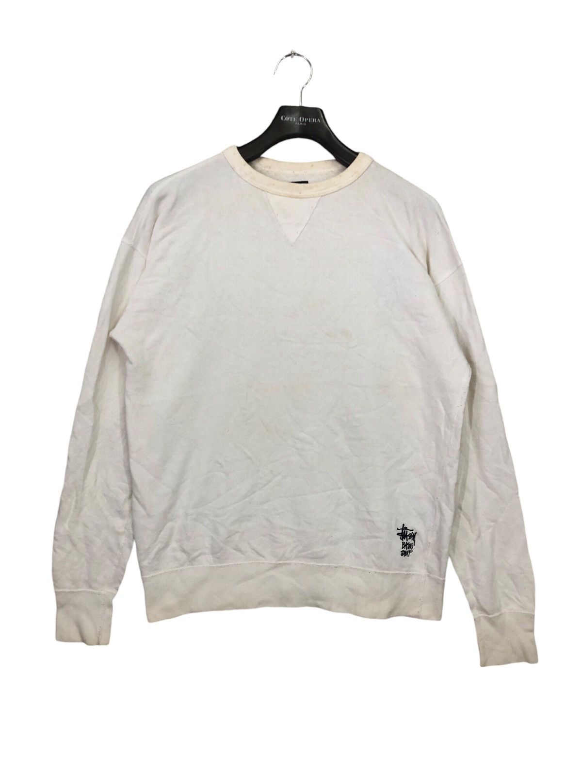Stussy × Vintage Stussy Stock Logo Crew Sweat Grey Heather Size US M / EU 48-50 / 2 - 1 Thumbnail