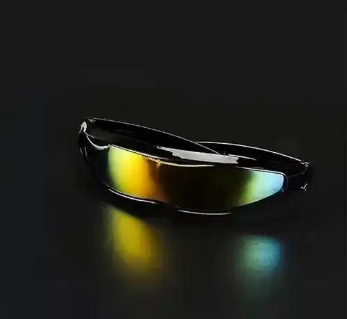 VIBE Vintage Cyclops Black Modern Sunglasses Size ONE SIZE - 4 Thumbnail