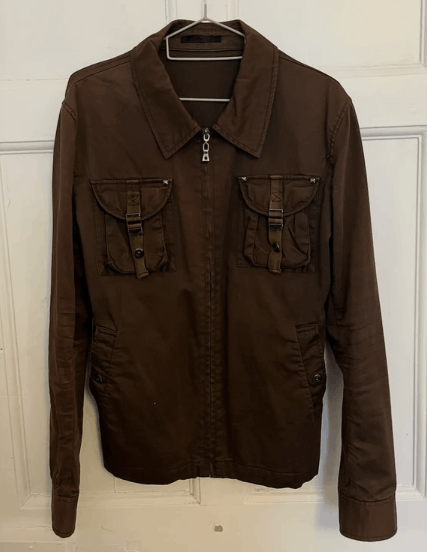 semanticdesign Brown semantic design studded cargo pocket jacket Size US S / EU 44-46 / 1 - 1 Thumbnail