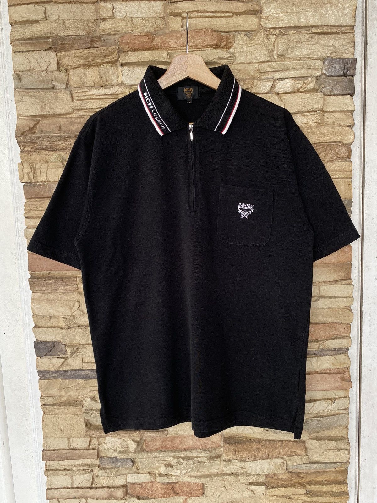 Vintage Vintage MCM Legere Halfzipper Polos Size US L / EU 52-54 / 3 - 1 Thumbnail