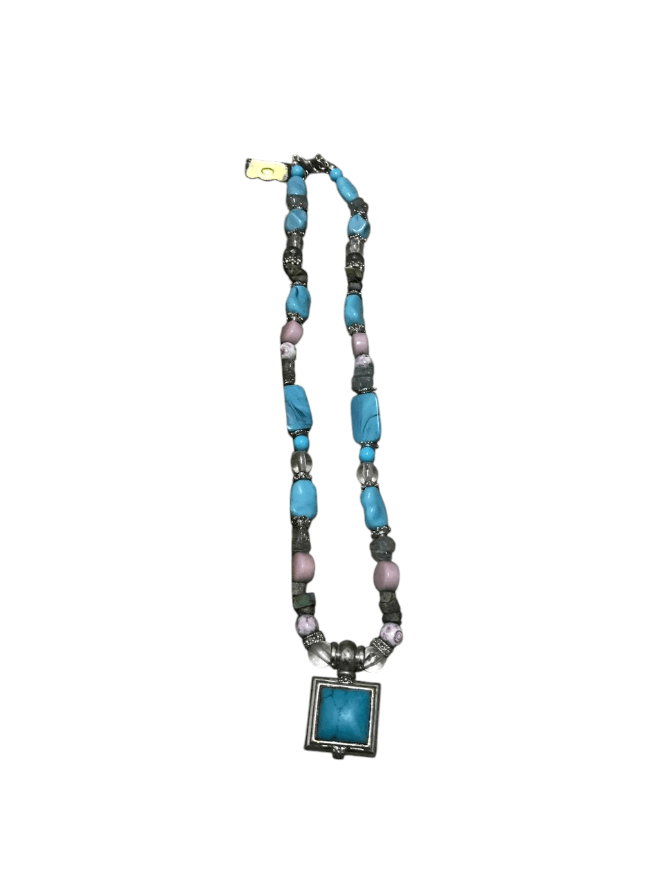 Other Native Navajo Turqoise mix Stainless Steel Necklace Size ONE SIZE - 4 Thumbnail