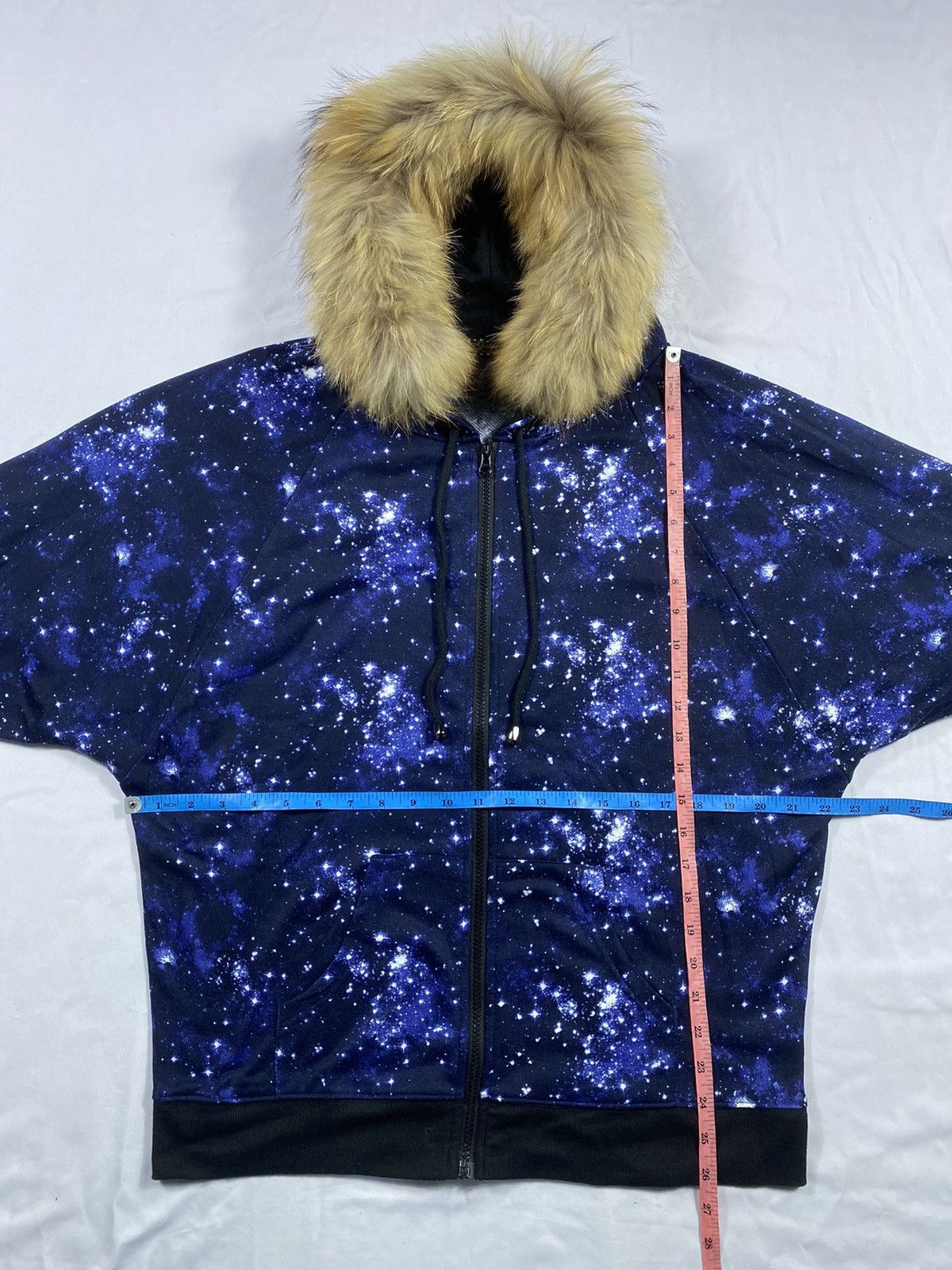 Beauty Beast Galyge Galaxy full print zip fur hoodie poem gothic style Size US L / EU 52-54 / 3 - 9 Thumbnail