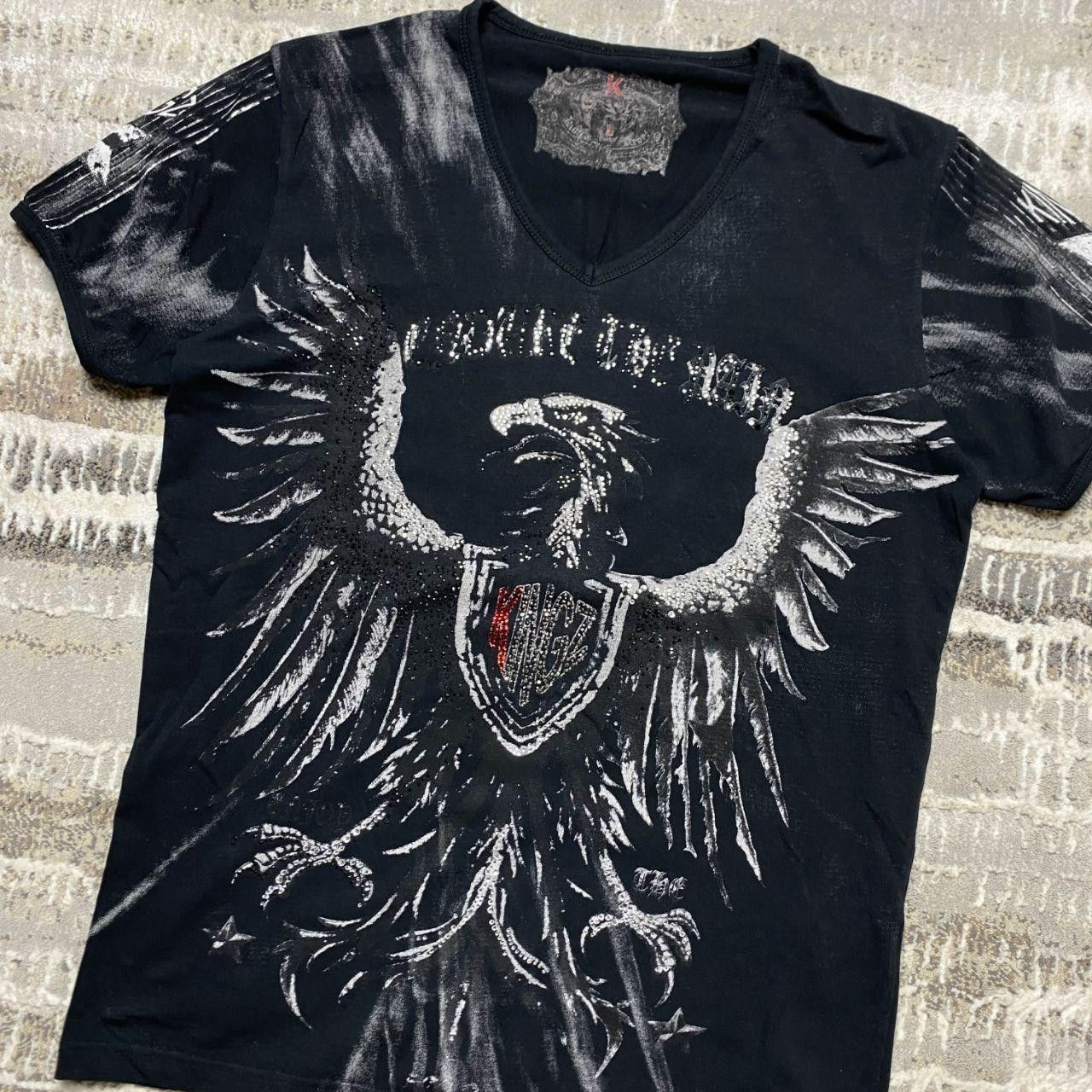 Japanese Brand 00s Affliction Style Eagle T-shirt Black L Size US L / EU 52-54 / 3 - 2 Thumbnail