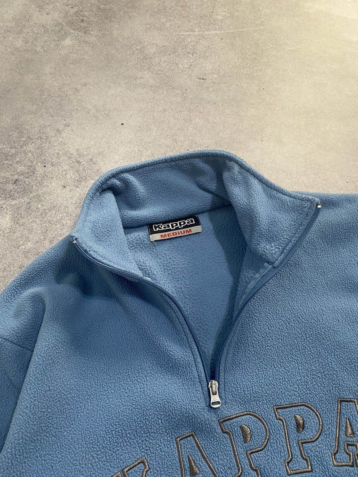 Kappa × Vintage Vintage Kappa 1/4 Zip Fleece Blue Sweatshirt Size US M / EU 48-50 / 2 - 4 Thumbnail