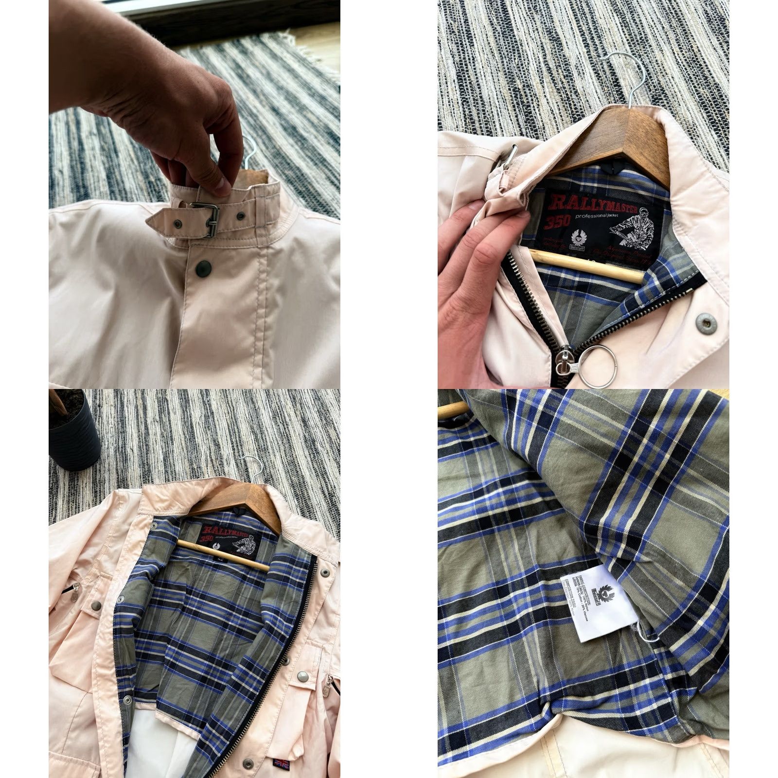 Belstaff VINTAGE Belstaff Jazz Rallymaster 350 Pro Womens Jacket 42 Ivory Nylon Motorcycle Beig Size M / US 6-8 / IT 42-44 - 9 Thumbnail