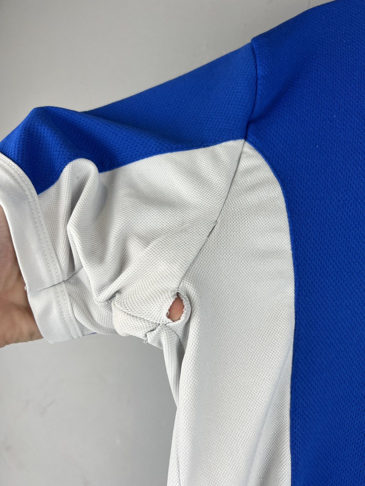 Nike × Vintage Vintage Y2K 90s Nike Air Center Swoosh Nylon jersey Size US M / EU 48-50 / 2 - 9 Thumbnail