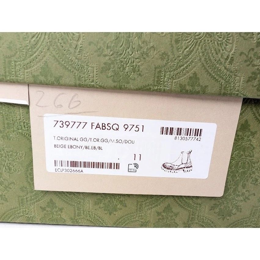 Gucci o1rshd1 Novo GG Canvas Chelsea Boots in Beige/Ebony Size US 11.5 / EU 44-45 - 20 Thumbnail