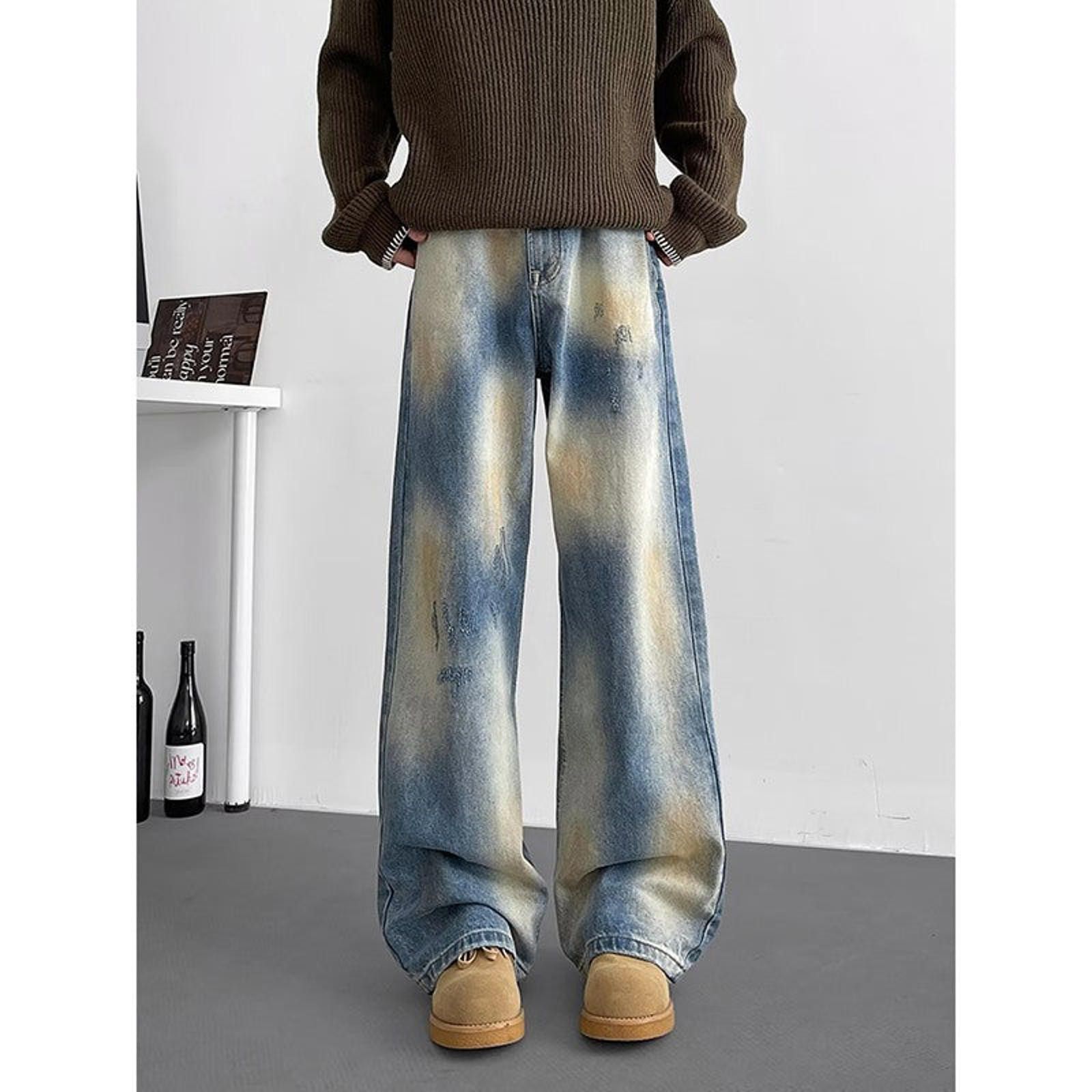Other Baggy Straight Wide-Leg Denim Jeans - Gradient Wash Size US 32 / EU 48 - 1 Thumbnail