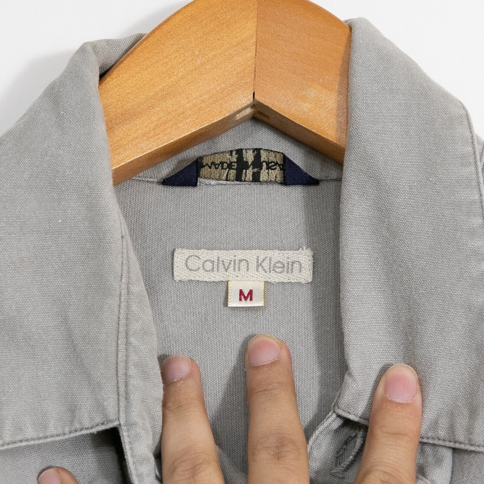 Calvin Klein × Vintage Vintage 90s Calvin Klein Canvas Vest Mens Medium - Grunge Size US M / EU 48-50 / 2 - 4 Thumbnail