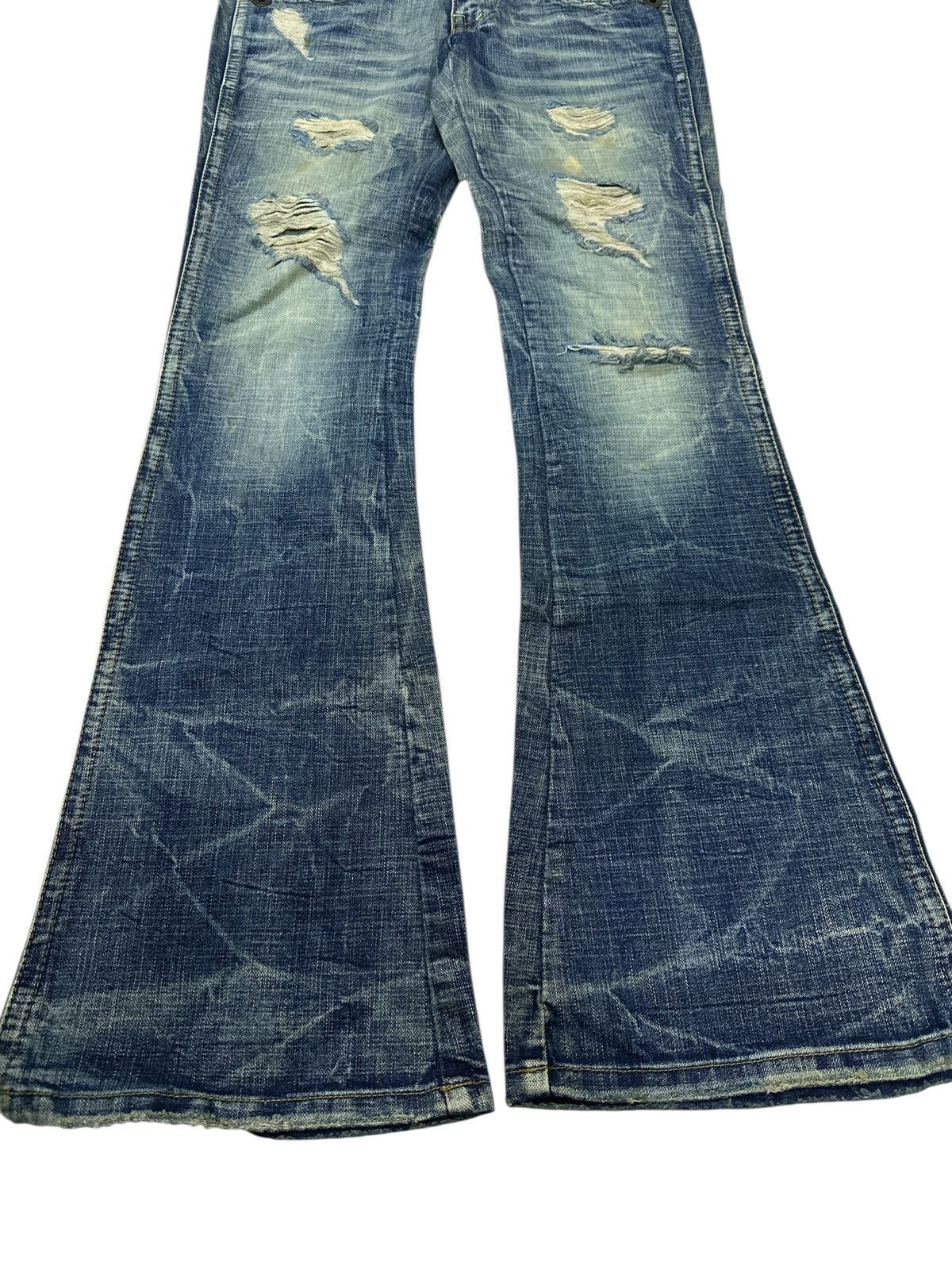 Kapital Distress Unbrand Bootcut Flare Denim . Size US 32 / EU 48 - 5 Thumbnail