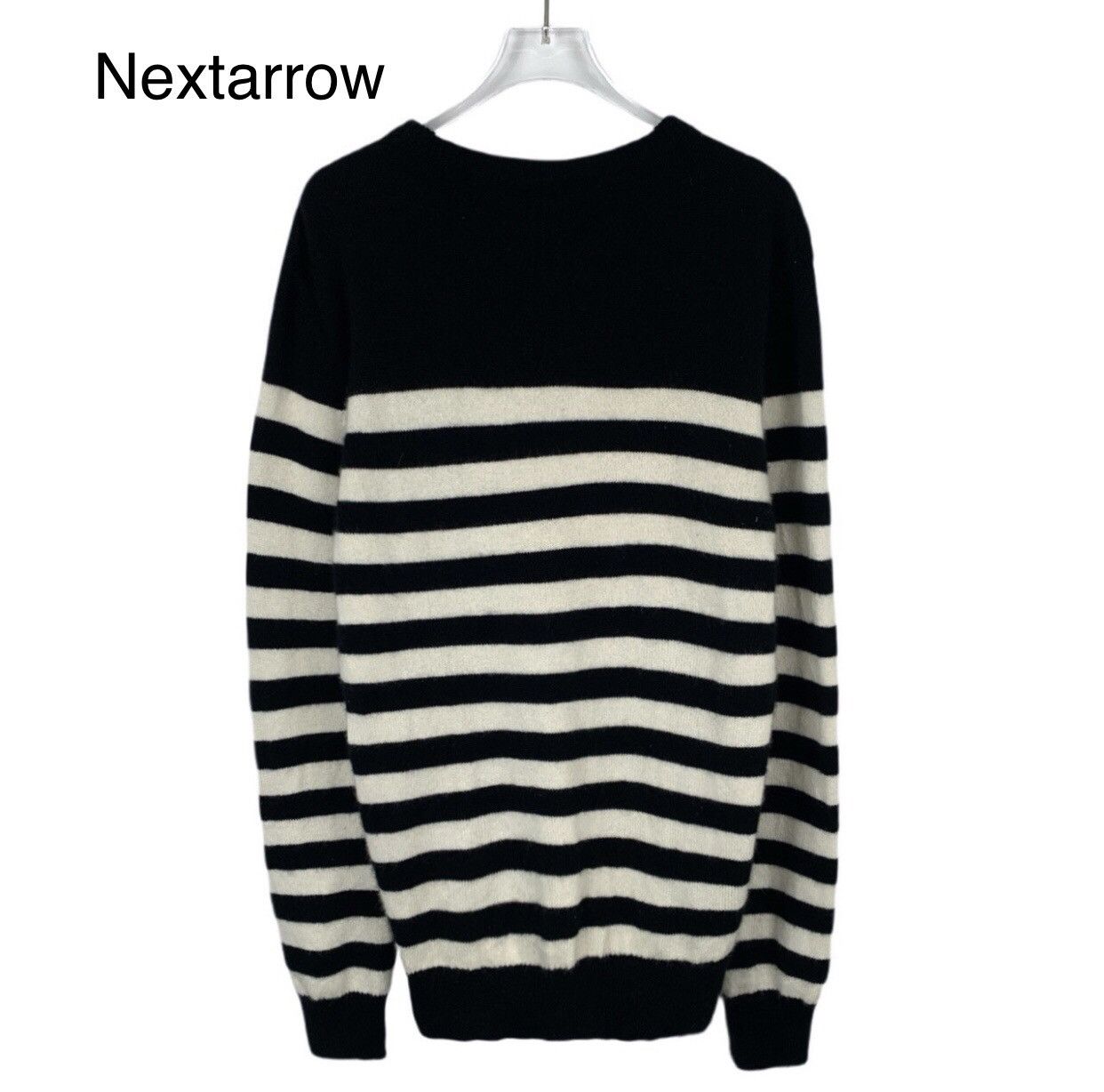 Saint Laurent Paris Saint Laurent SLP black and white cashmere knitted sweater Size US M / EU 48-50 / 2 - 2 Thumbnail