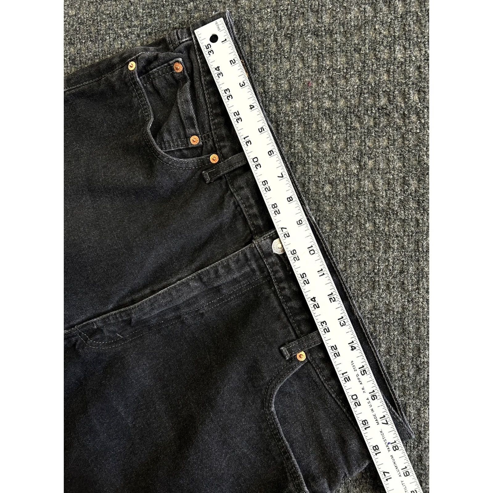 Levi's Levi’s 550 Jeans Relaxed Fit Men’s 40 x 30 Black Denim Logo 5-Pocket Tapered Vintage Free Shipping Size US 40 / EU 56 - 5 Thumbnail