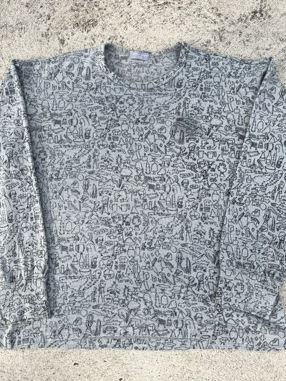 Comme des Garcons AW2003 Rare Comme Des Garcons Homme Wool Sweater Size US M / EU 48-50 / 2 - 6 Thumbnail