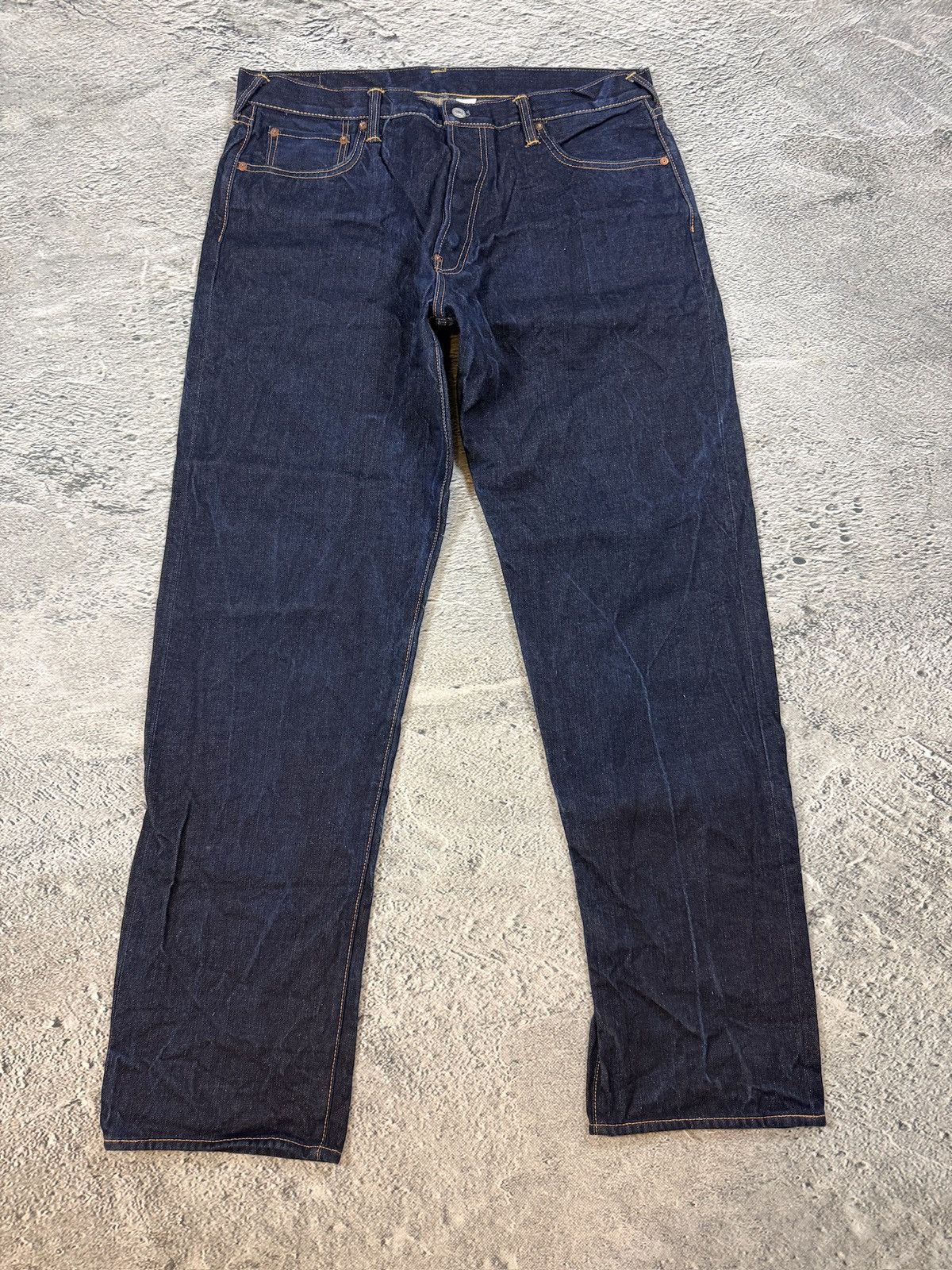 Evisu Evisu jeans daicock red big logo navy raw denim Selvedge Size US 38 / EU 54 - 6 Thumbnail