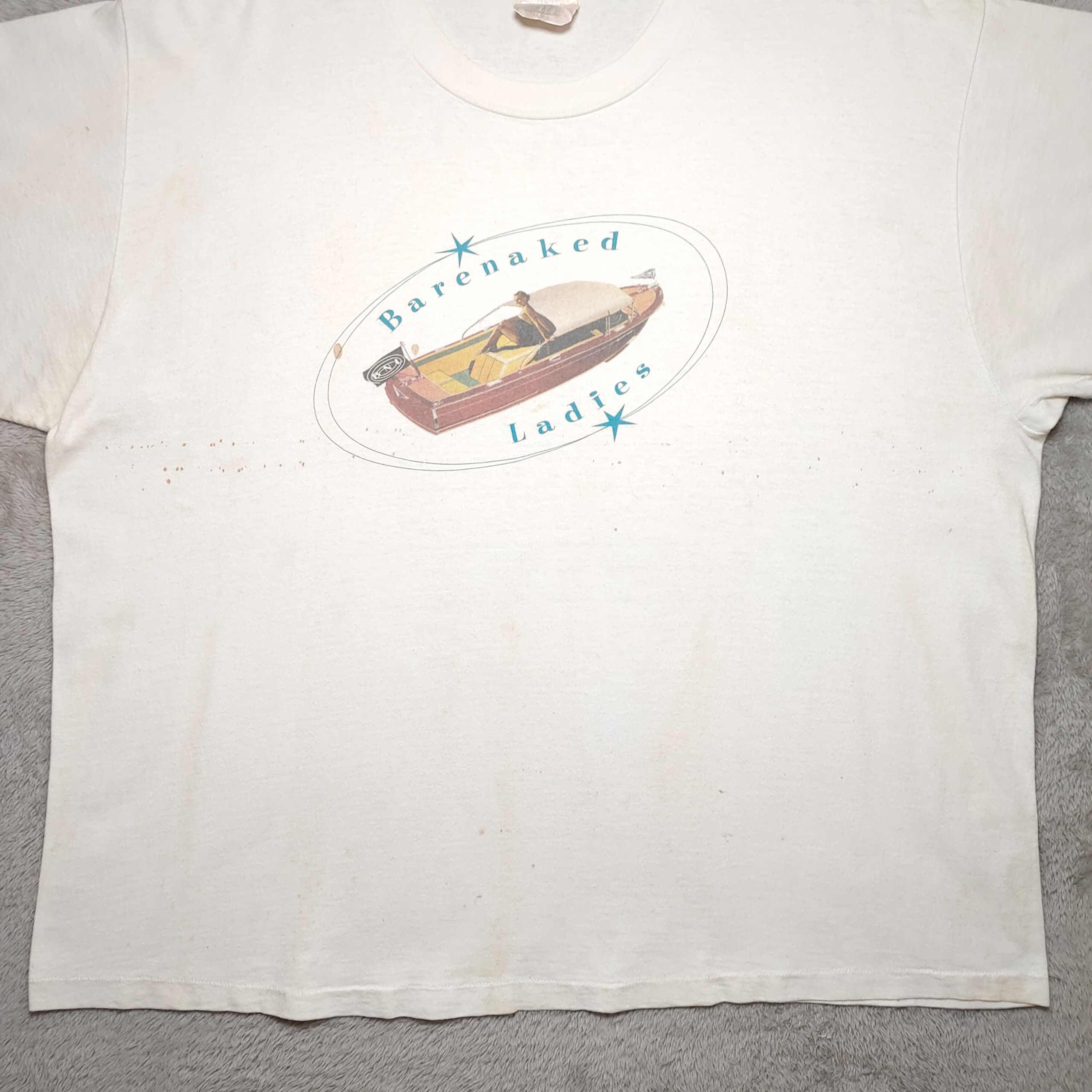 Band Tees VINTAGE BARENAKED LADIES CROP BAND T SHIRT Size US XL / EU 56 / 4 - 5 Thumbnail