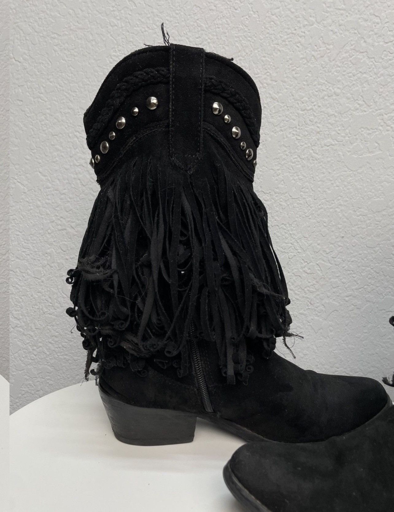 If Six Was Nine Vintage Italian AS 98 Rick Owens Style Leather Biker Boots Size US 8 / IT 38 - 8 Thumbnail