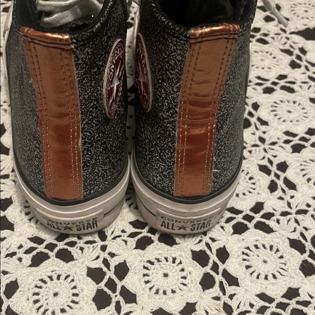 Converse Converse black and gold high tops Size US 5.5 / IT 35.5 - 4 Thumbnail