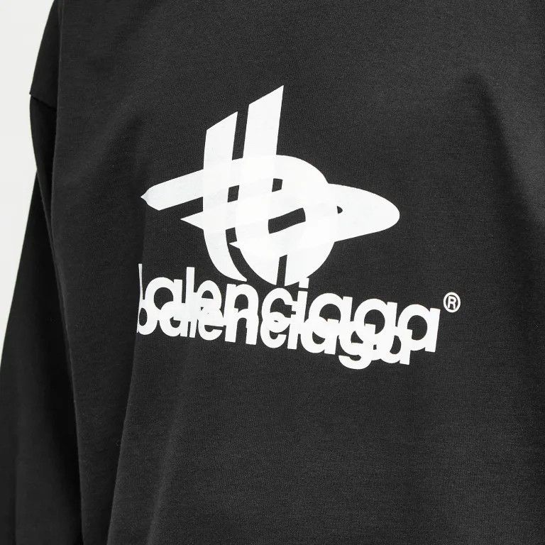 Balenciaga o1bcso1str1024 Layered Sports Long Sleeve T-Shirt Oversize Size US S / EU 44-46 / 1 - 4 Thumbnail