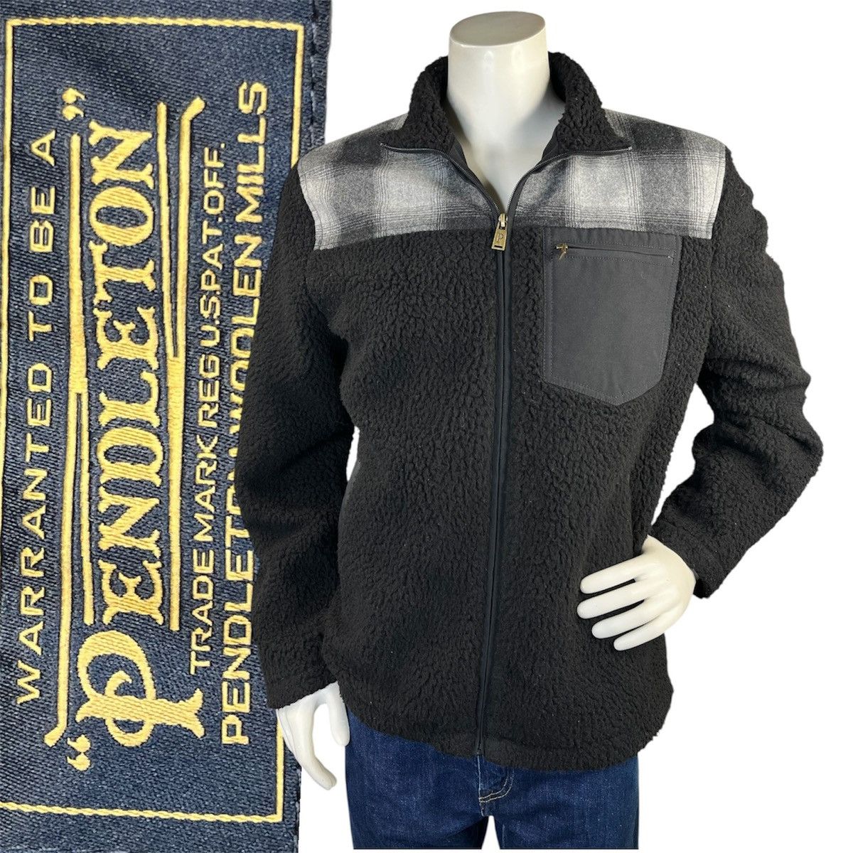 Pendleton Pendleton Livingston Men Sz L Fleece Full Zip Wool Jacket Size US L / EU 52-54 / 3 - 1 Thumbnail