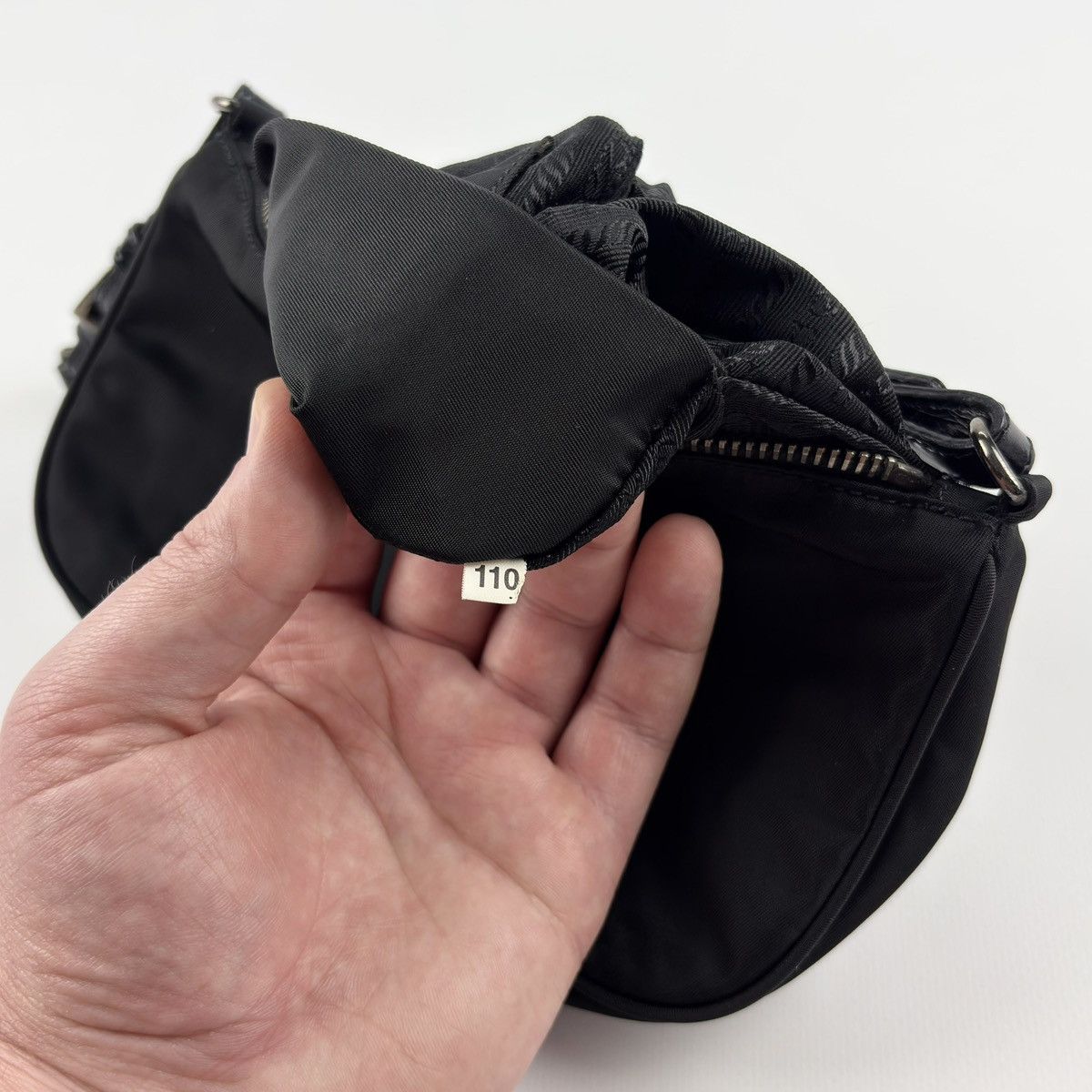 Prada Prada Vintage Nylon Bag rhinestone logo Size ONE SIZE - 17 Thumbnail