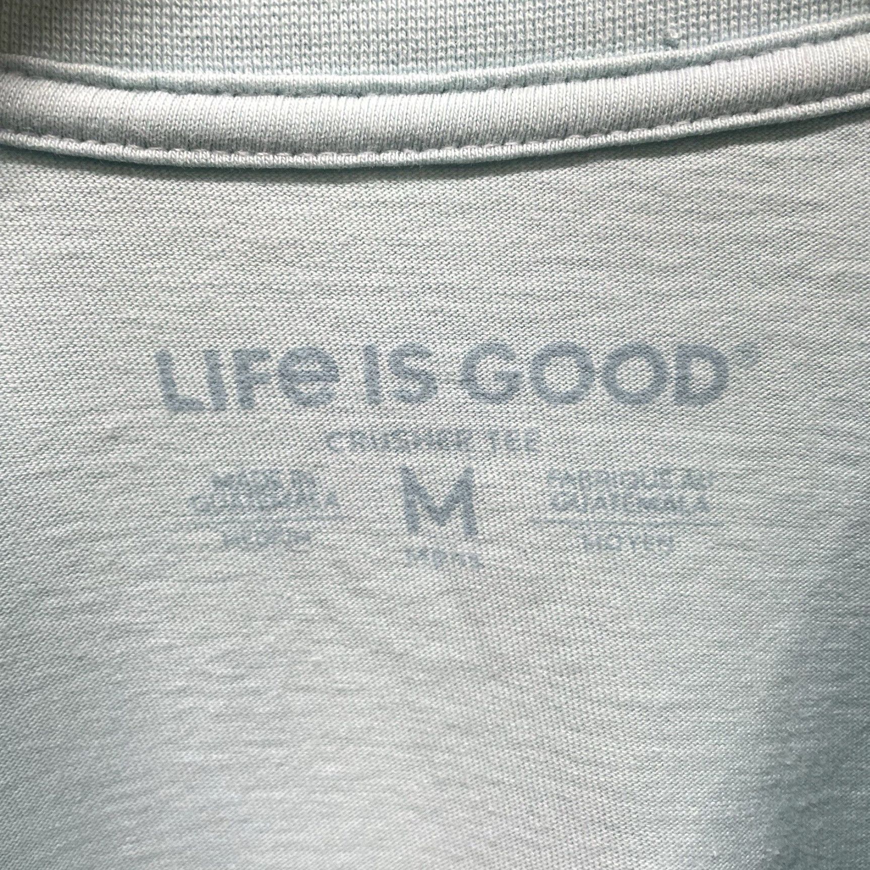 Life is Good Life Is Good Bucket List Blue Graphic Tee Mens M Shirt Size US M / EU 48-50 / 2 - 4 Thumbnail