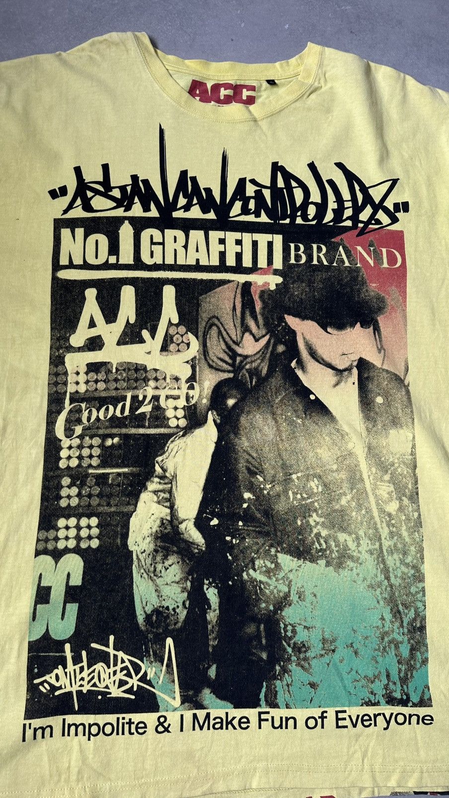 Japanese Brand VINTAGE Y2K ACC ASIAN CAN CONTROLLERZ GRAFFITI TEE Size US XXL / EU 58 / 5 - 2 Thumbnail