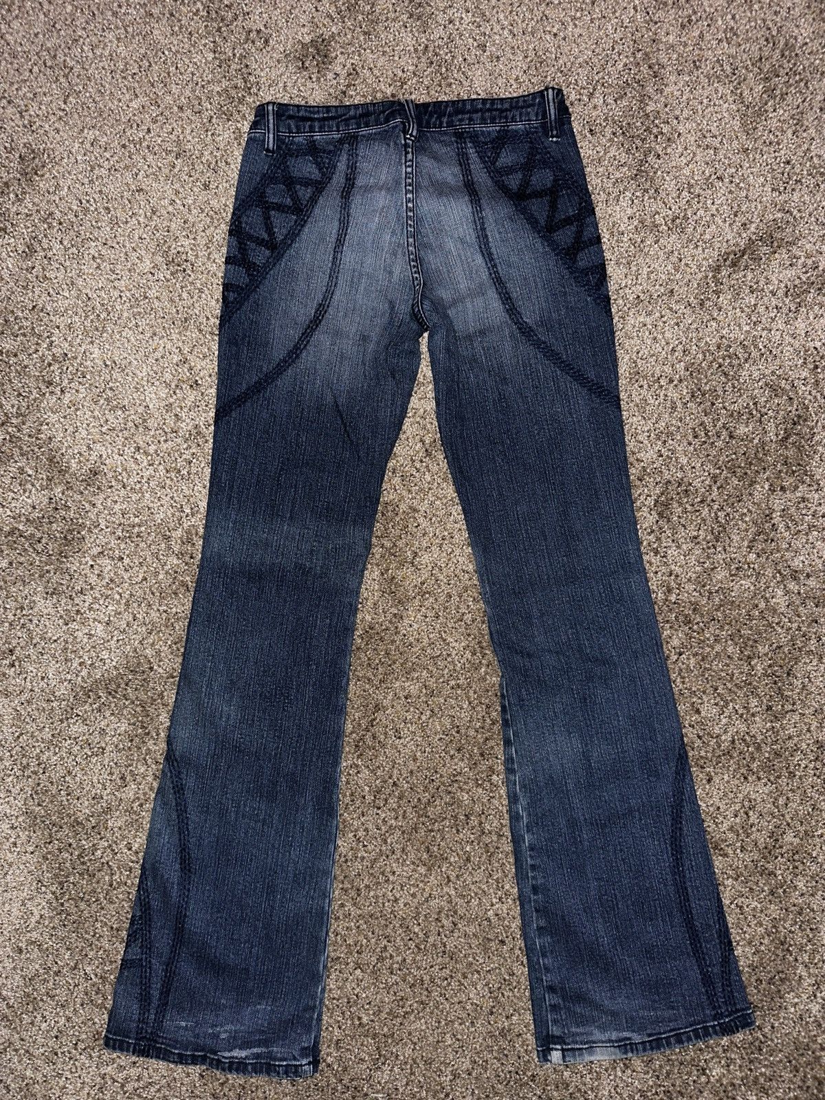 Bebe × Japanese Brand Bebe Abstract Embroidered Jeans Size US 28 / EU 44 - 2 Thumbnail