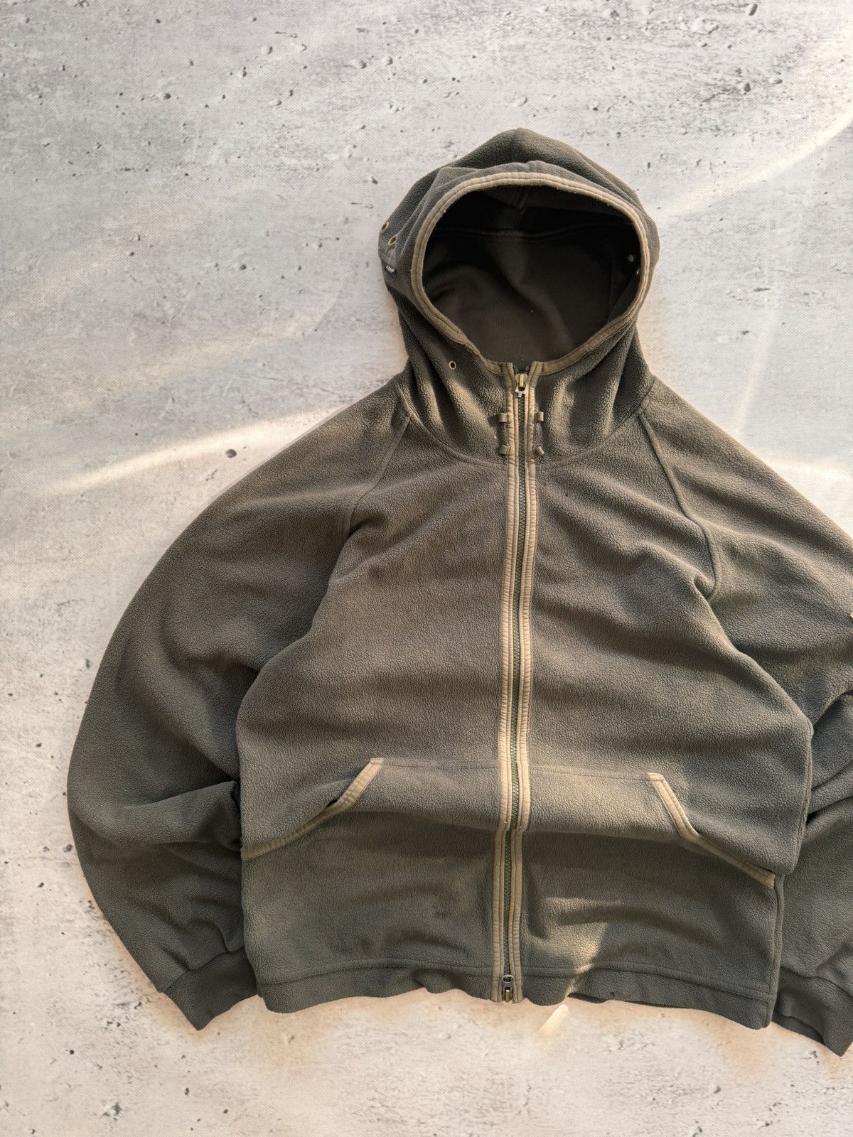 NIKE ACG TEDDY ZIP VINTAGE BASIC LOGO OVERSIZE SWEATSHIRT