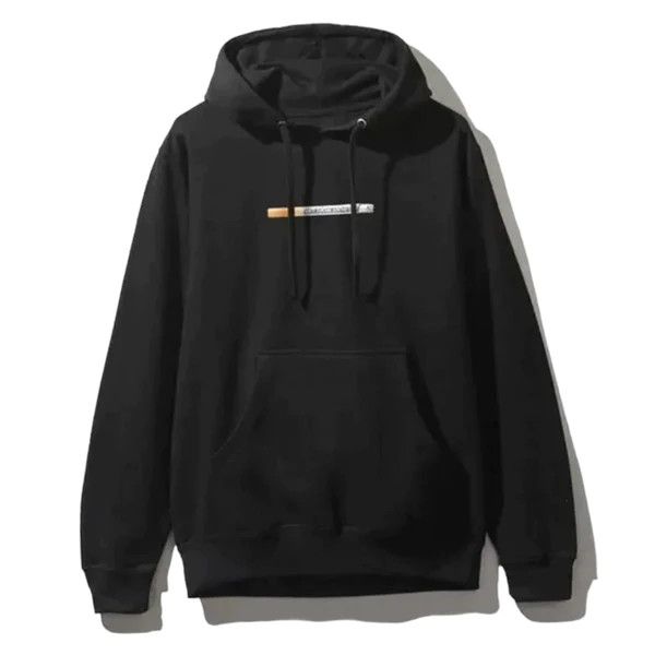 image of Anti Social Social Club Cigarette Hoodie Black, Men's (Size XL)