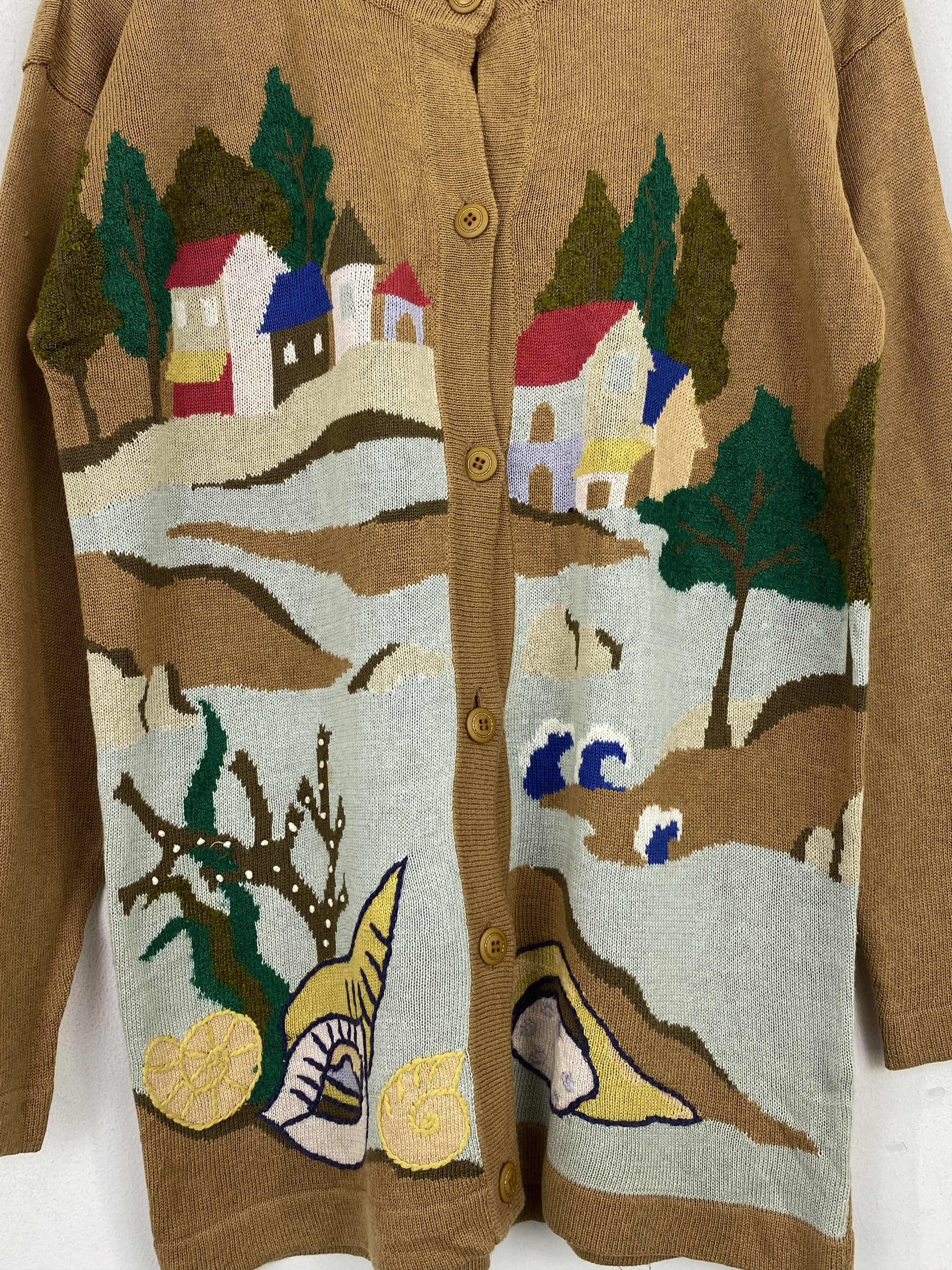 Japanese Brand Vintage Japanese Brand Art Button Up Knit-Jacket J1884 Size US M / EU 48-50 / 2 - 8 Thumbnail