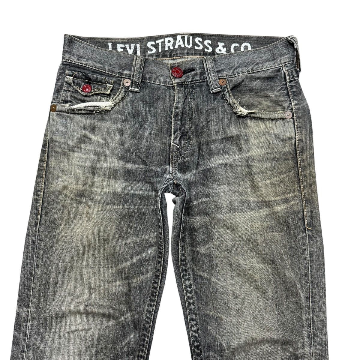 Levi's Vintage Levis 502 Big Pocket Distressed Jeans Size US 34 / EU 50 - 3 Thumbnail